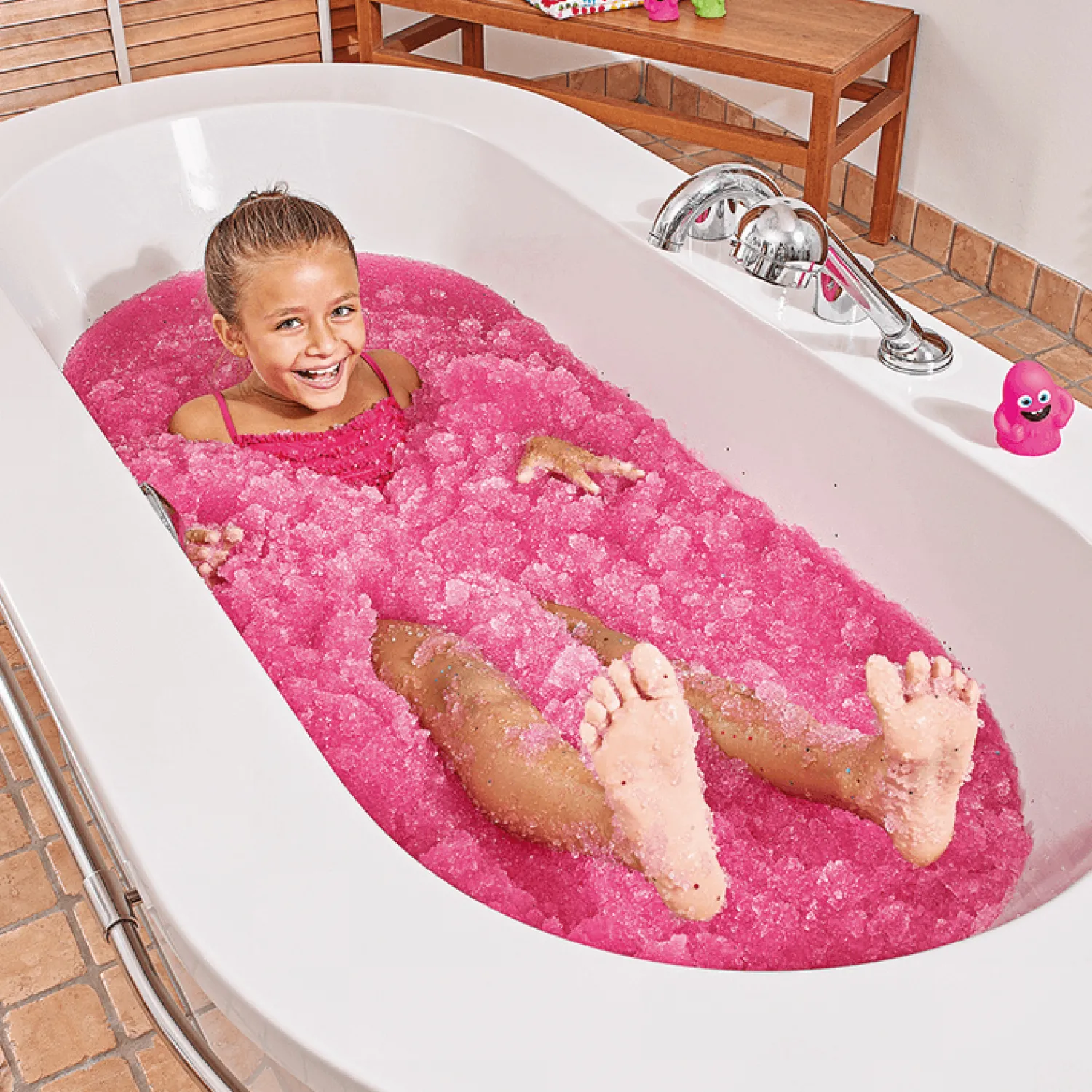 Zimpli Kids Magiczny proszek do kąpieli Gelli Baff - różowy, 300 g