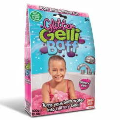 Zimpli Kids Magiczny proszek do kąpieli Gelli Baff Glitter - różowy, 300 g