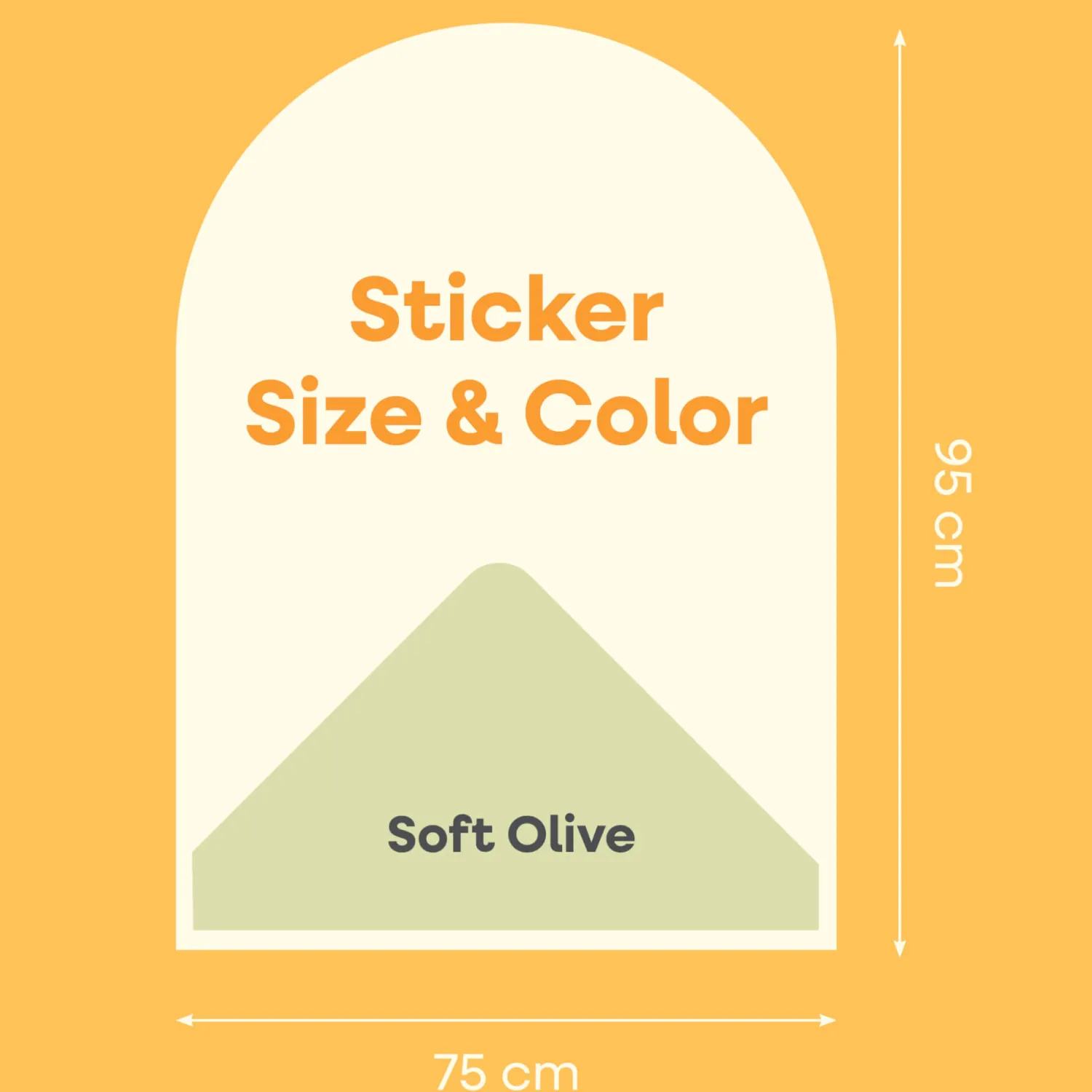 Dzieci Cleverclixx Magnetyczna naklejka ścienna 95x75cm - soft olive