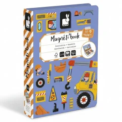 Janod Magnetyczna układanka Plac budowy Magnetibook