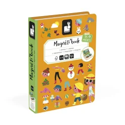 Janod Magnetyczna układanka 4 pory roku Magnetibook