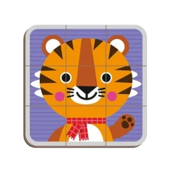 Janod Magnetyczna układanka Puzzle zwierzątka Magnetibook