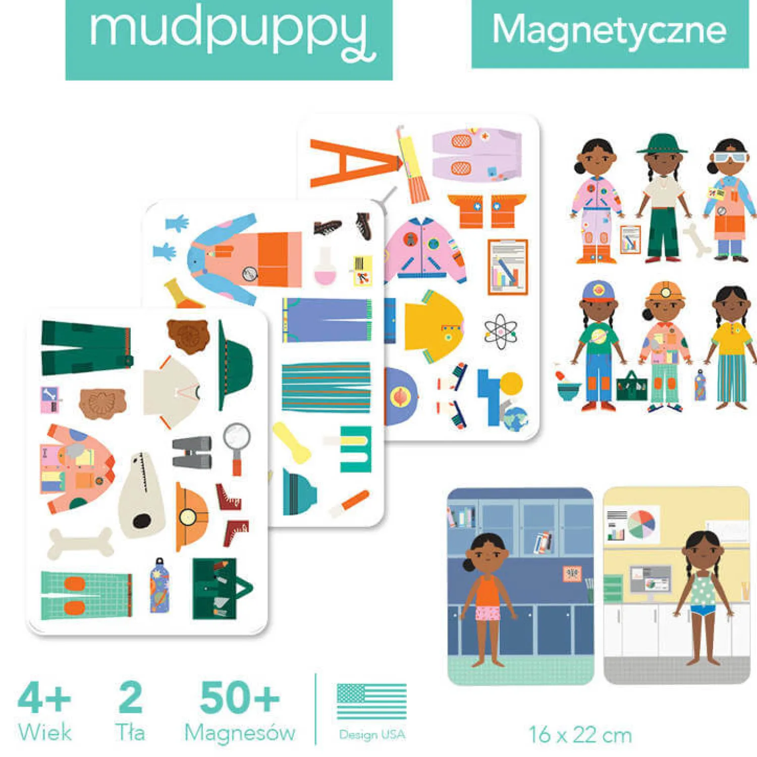 Mudpuppy Magnetyczne postacie Mogę zostać... naukowcem!