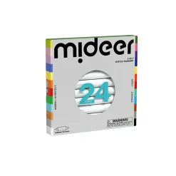 Mideer Markery akrylowe dwustronne 2w1 - 24 kolory