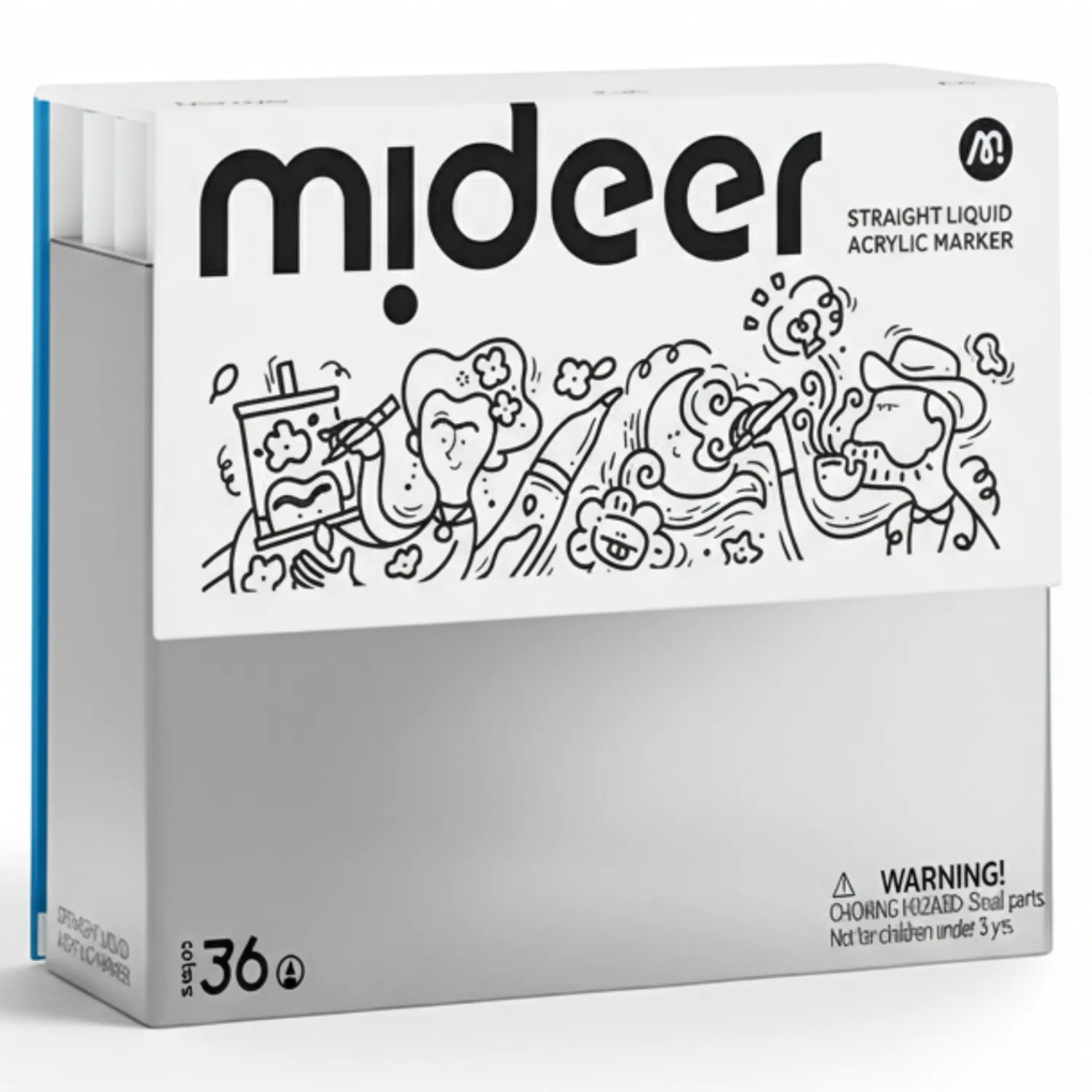 Mideer Markery akrylowe w płynie (36 kolorów)