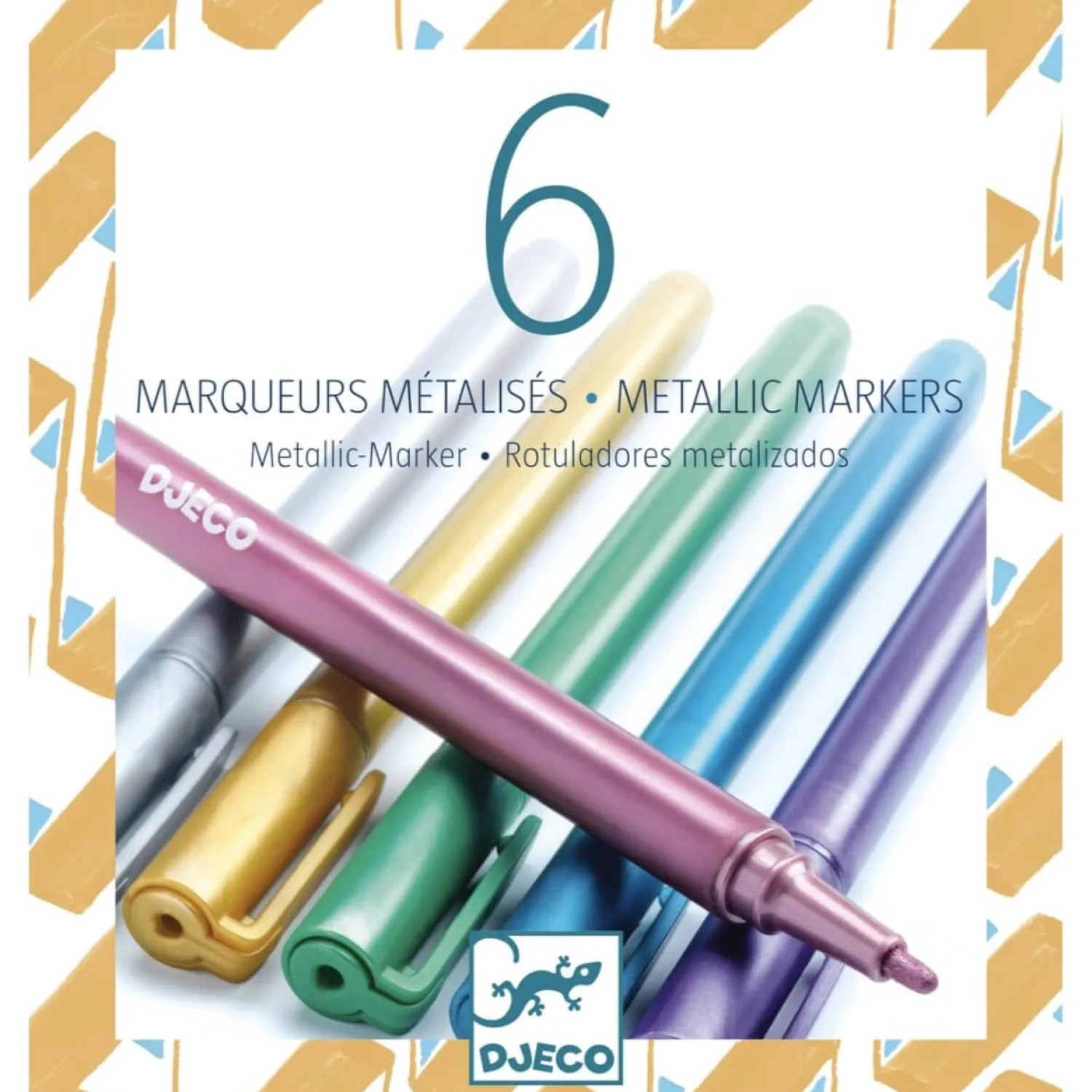 Djeco Markery metaliczne - 6 szt.