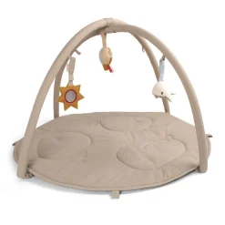 Dzieci Filibabba Mata edukacyjna z 3 zabawkami - Beige