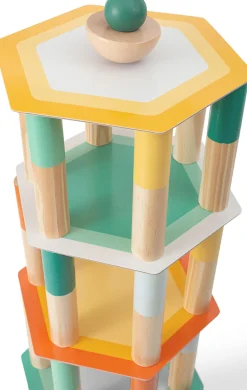 BS Toys Mega Wieża Balansowa z kostką, gra zręcznościowa