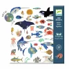 Djeco Metaliczne naklejki OCEAN