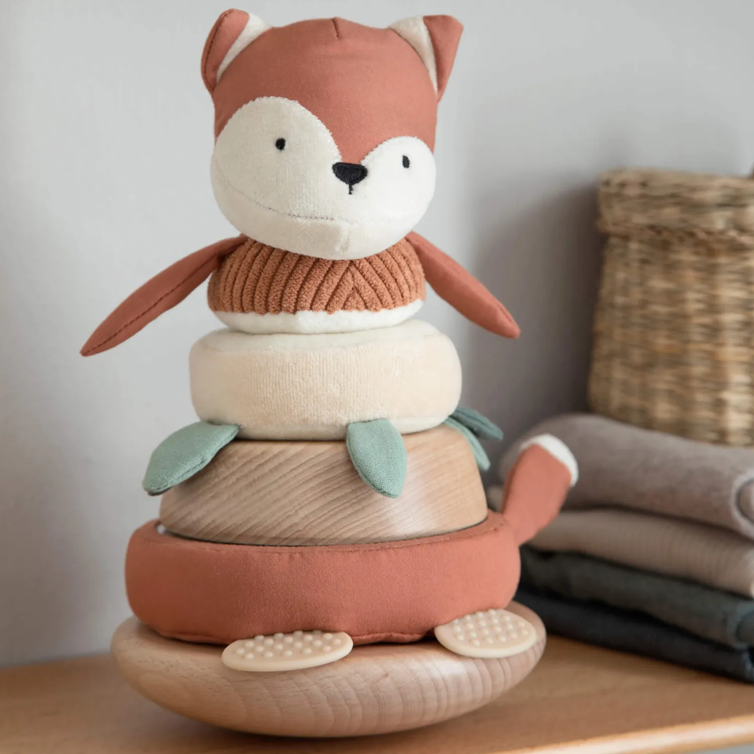 Sebra Miękka piramida sensoryczna - sparky the fox