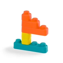 B.Toys Miękkie klocki sensoryczne z WAGONIKAMI - Buildin’ Squishies