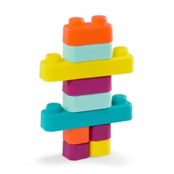 B.Toys Miękkie klocki sensoryczne z WAGONIKAMI - Buildin’ Squishies