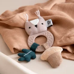 Sebra Mini grzechotka z gryzakiem - Zappy the squirrel