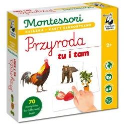 Kapitan Nauka Montessori. Karty sensoryczne z książeczką. Przyroda tu i tam