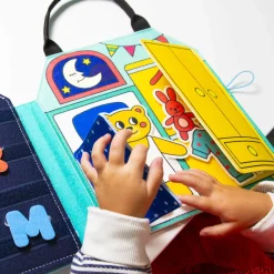 OMY Montessori miękka książka aktywizująca - Mój Dzień