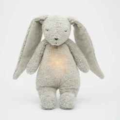 Moonie NATUR 2.0 - szumiący króliczek z lampką - GRAY