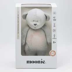 Moonie 2.0 SILVER - szumiący miś z lampką