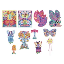 Dzieci Janod Multizestaw kreatywny 11 dekoracji Wróżki Magic Fairies 5+