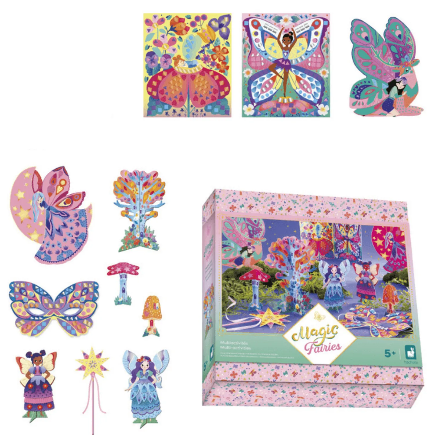 Dzieci Janod Multizestaw kreatywny 11 dekoracji Wróżki Magic Fairies 5+