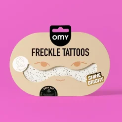 OMY Naklejki na twarz - ZŁOTE PIEGI BROKATOWE, 3szt.