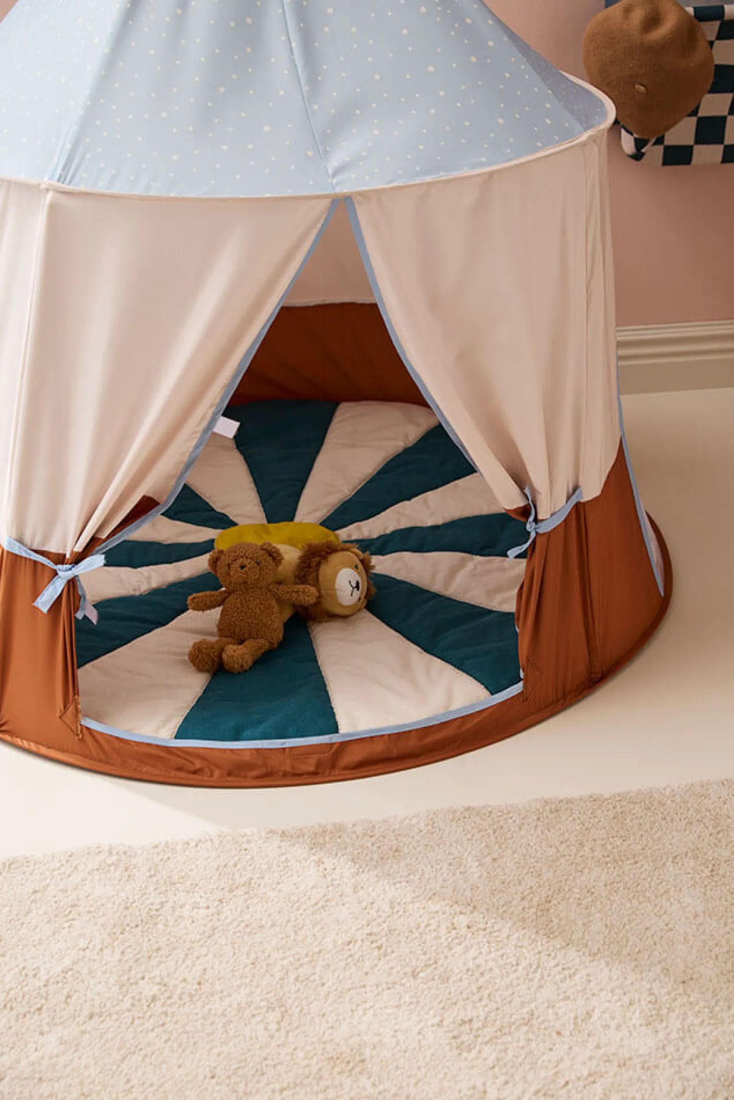 Dzieci Kids Concept Namiot do zabawy Circus - niebieski