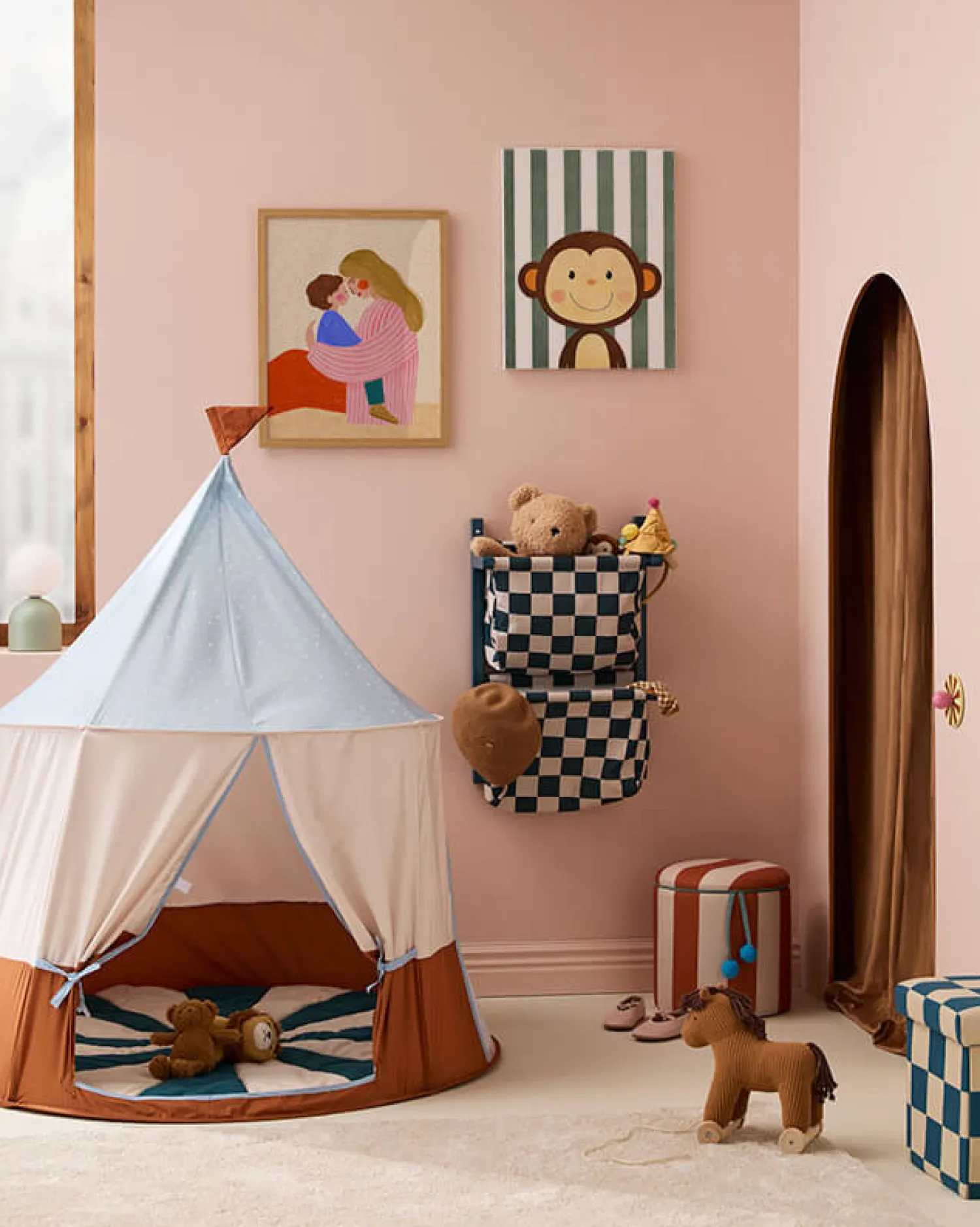 Dzieci Kids Concept Namiot do zabawy Circus - niebieski