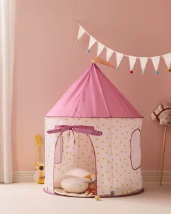 Dzieci Kids Concept Namiot do zabawy - różowy w kropki