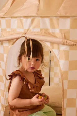 Dzieci Kids Concept Namiot w Gwiazdki - yellow