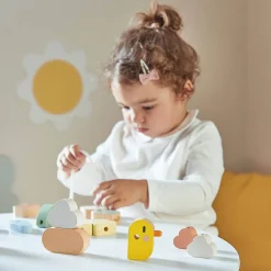 Janod Nawlekanka z drewnianymi ptaszkami Sweet Cocoon
