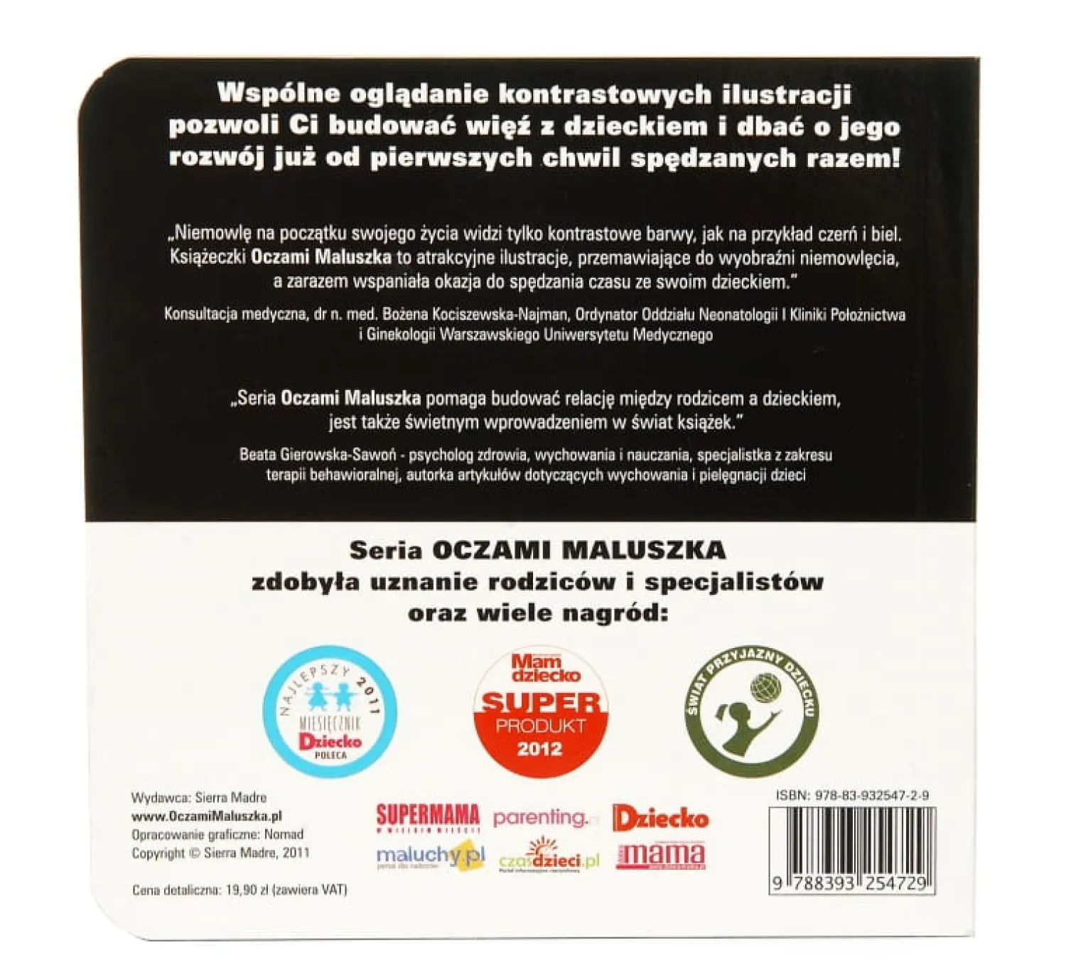 Wydawnictwo Tata Robi Książki Oczami Maluszka kontrastowa książeczka Sztućce