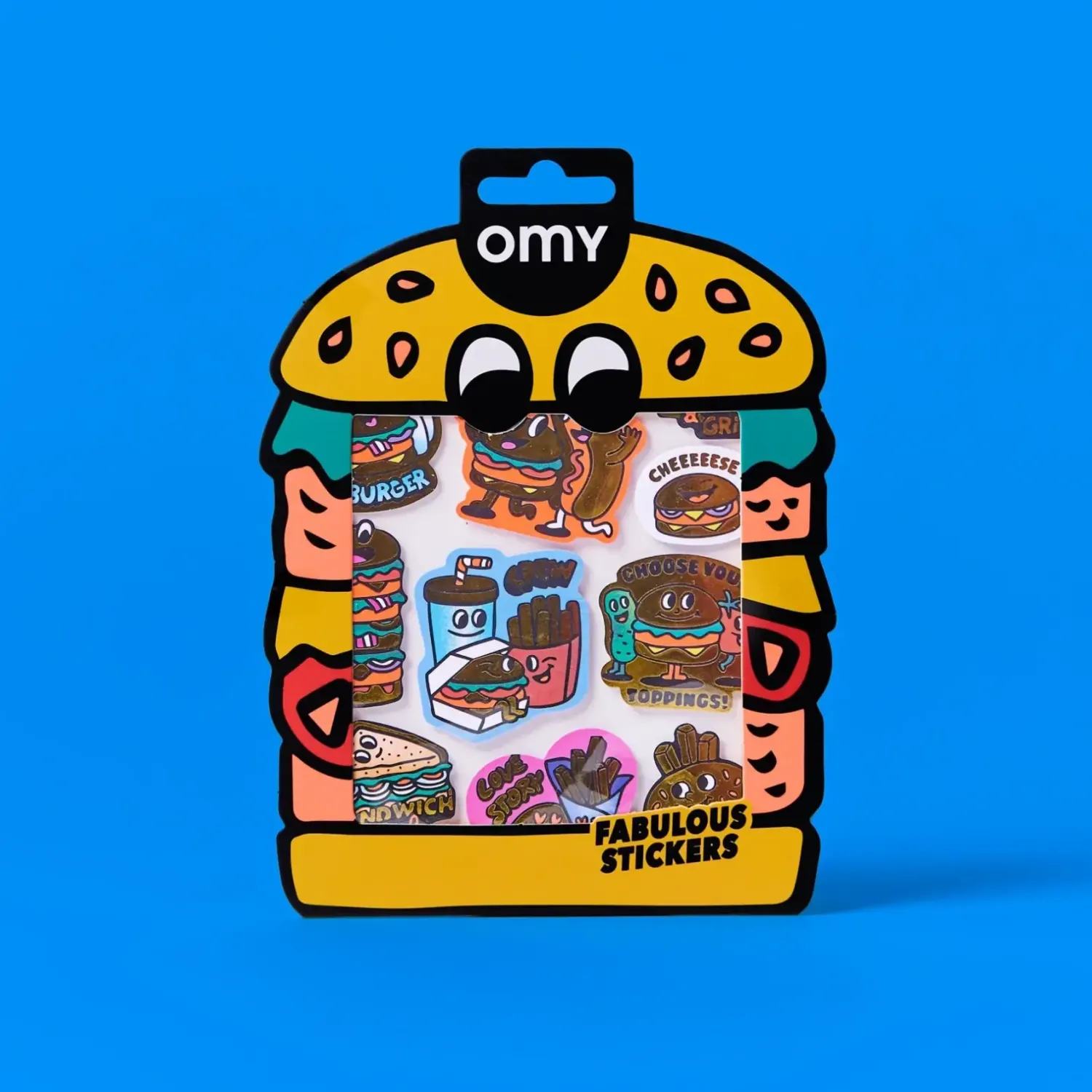 OMY Odlotowe winylowe naklejki - BIG BURGER