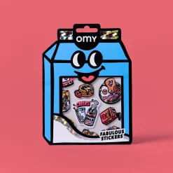 OMY Odlotowe winylowe naklejki - BIG MILK