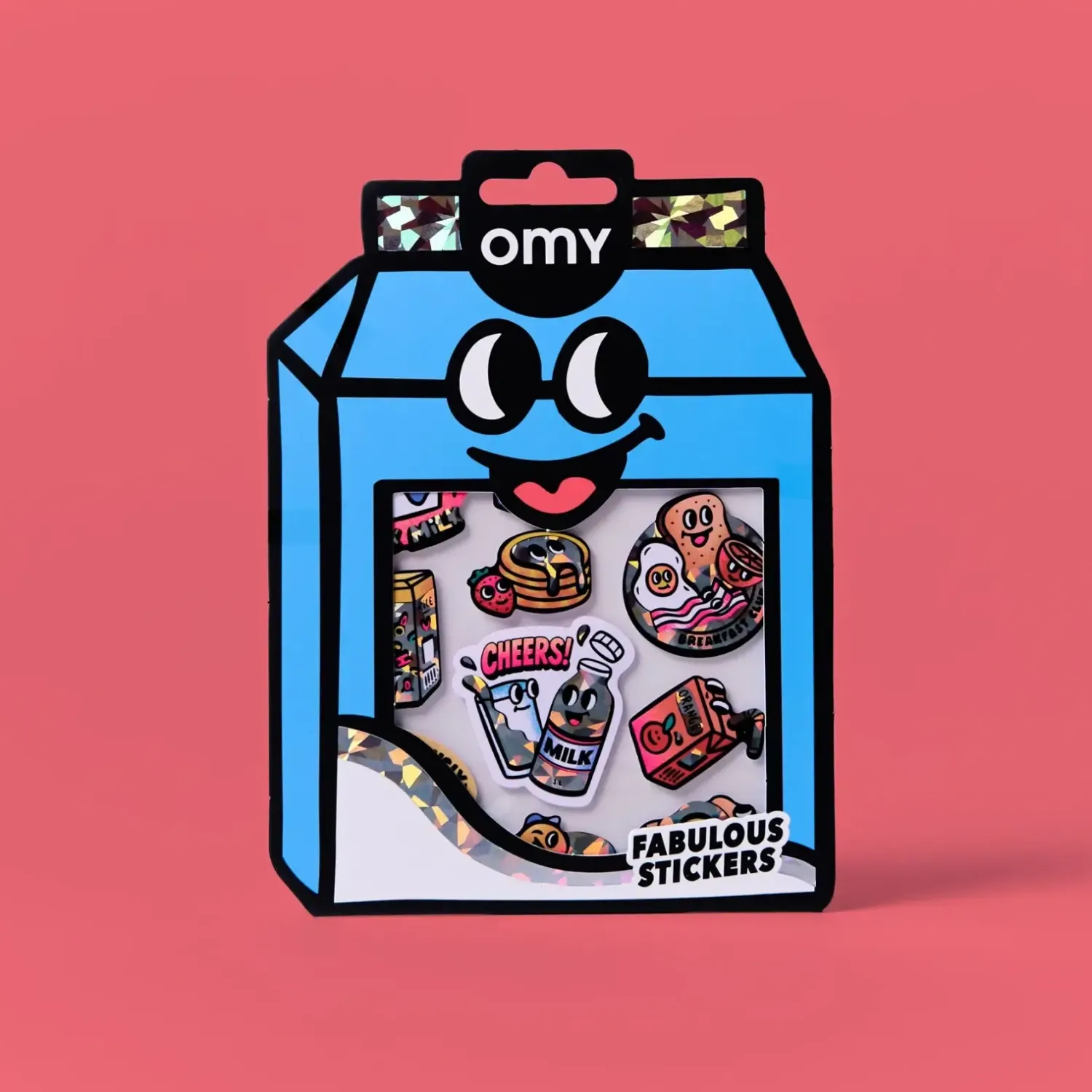 OMY Odlotowe winylowe naklejki - BIG MILK