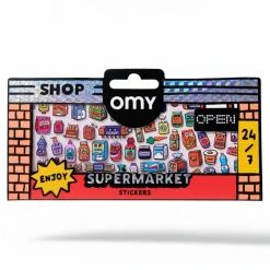 OMY Odlotowe winylowe naklejki - BOUTIQUE SUPERMARKET