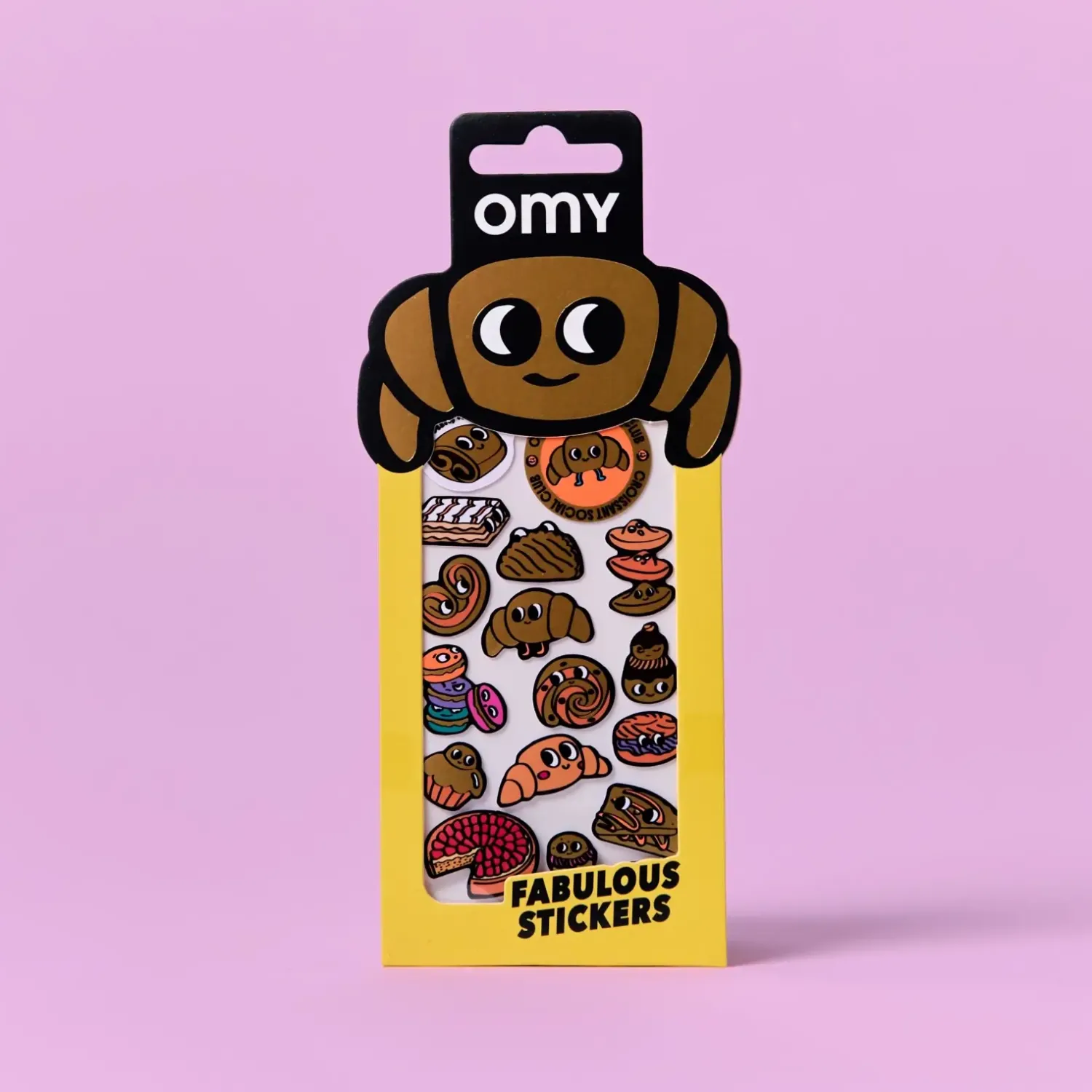 OMY Odlotowe winylowe naklejki - ICONIC CROISSANT