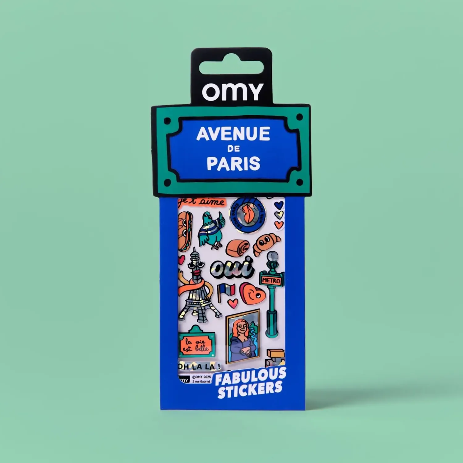 OMY Odlotowe winylowe naklejki - ICONIC PARYŻ