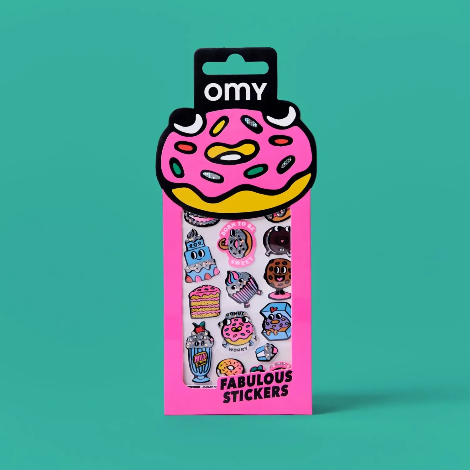 OMY Odlotowe winylowe naklejki - ICONIC DONUTS