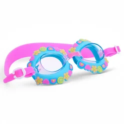 Bling2o Okulary do pływania Aqua2ude - Fala uśmiechu turkus 3+