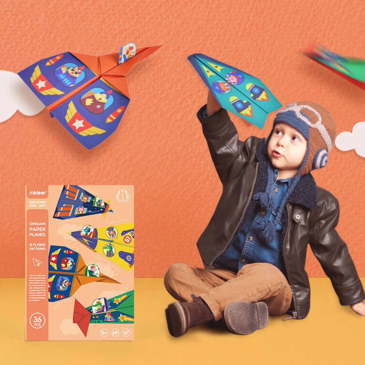 Mideer Origami - Papierowe samoloty