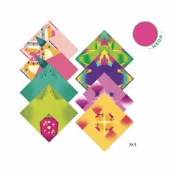 Djeco Origami TROPIKI (neonowe)