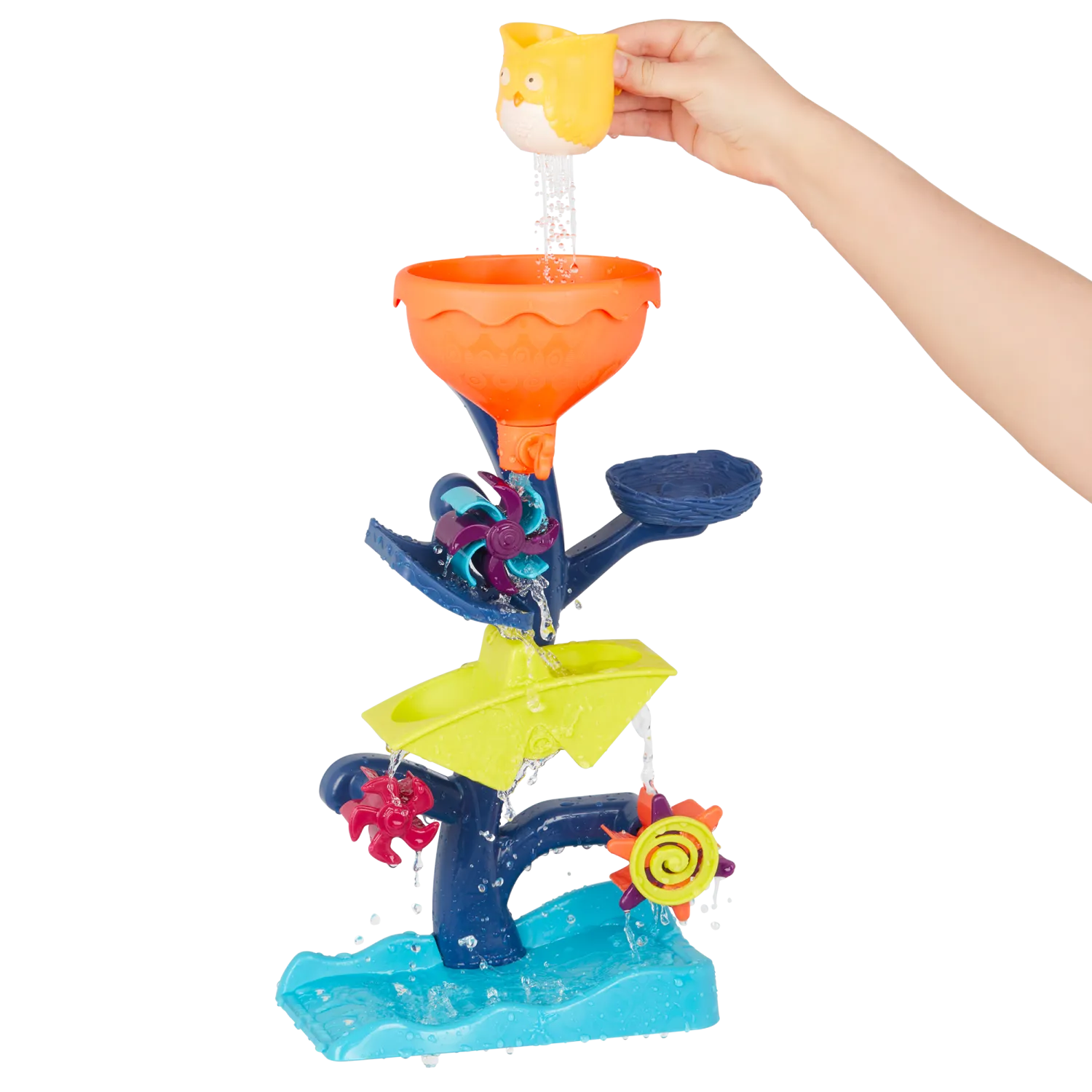 B.Toys Owl About Waterfalls – młyn wodny – kaskada z atrakcjami