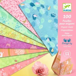 Djeco Ozdobne kartki do origami 100 szt. HARU