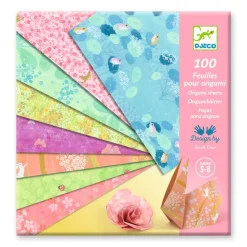 Djeco Ozdobne kartki do origami 100 szt. HARU
