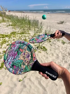 Waboba Paletki plażowe Artist Beach Paddle - różowe