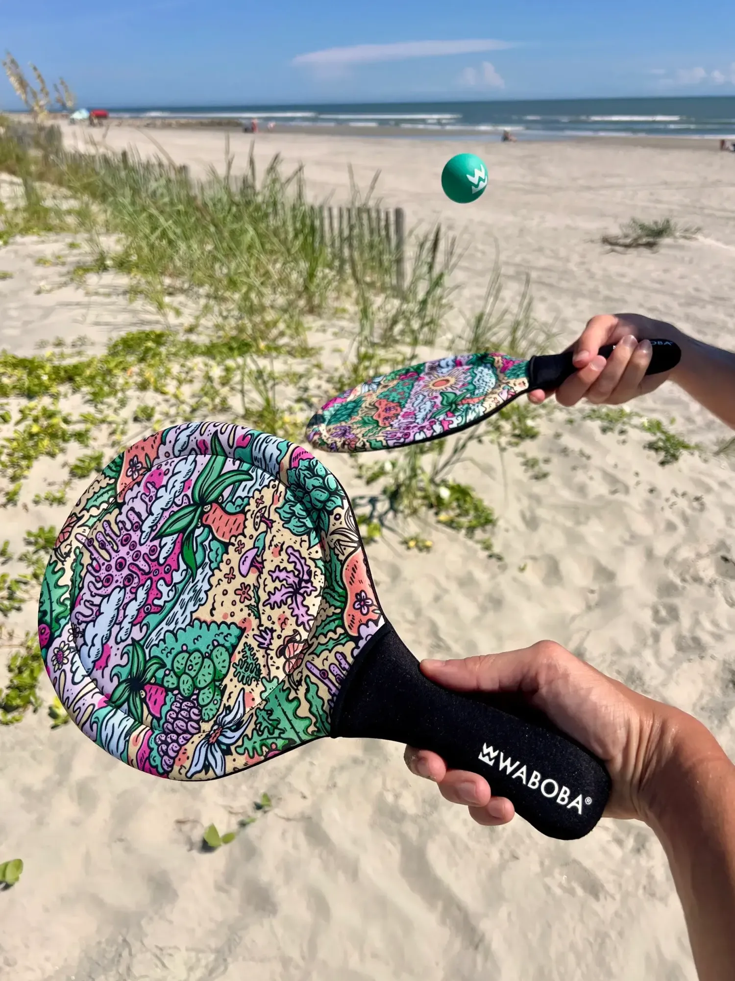 Waboba Paletki plażowe Artist Beach Paddle - różowe
