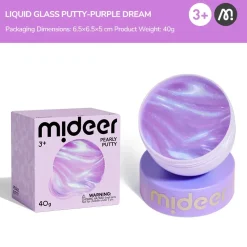 Mideer Perłowa masa sensoryczna Pearly Putty - purple dream