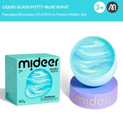 Mideer Perłowa masa sensoryczna Pearly Putty - blue wave