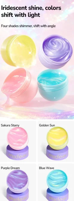 Mideer Perłowa masa sensoryczna Pearly Putty - sakura pink