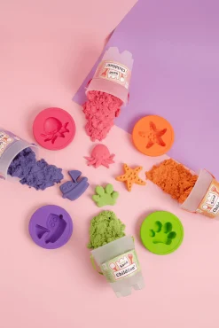 ChildGen Piasek kinetyczny z foremką, 100% naturalny RÓŻOWY, 500g