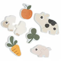 Done by Deer Pierwsze puzzle dwuelementowe Farma Tiny Farm